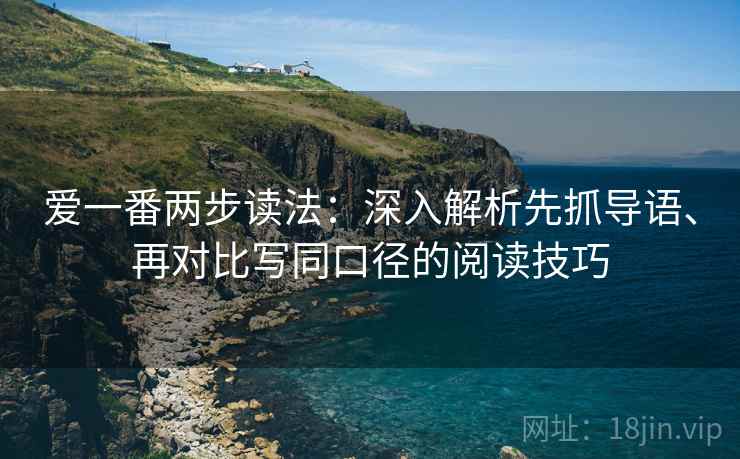 爱一番两步读法：深入解析先抓导语、再对比写同口径的阅读技巧